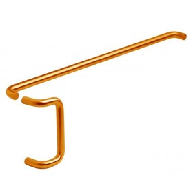 Ives 9190288 28" Push Bar and 8" Offset Pull Combo, 1" Round and 2-1/2" Projection - Satin Bronze