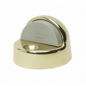 Ives FS438 1-3/8" Floor Dome Stop - Bright Brass