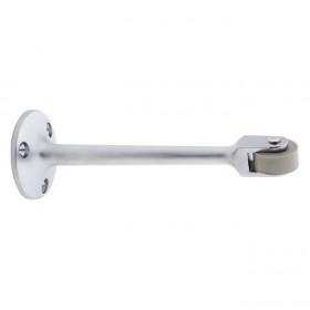 Ives RB472 6" Strait Roller Bumper - Satin Chrome