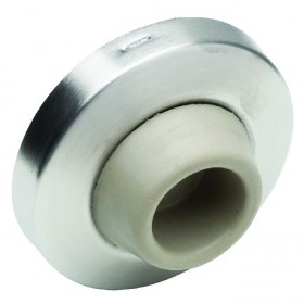 Ives WS406407CC 2-1/2" Concave Wall Stop - Satin Stainless Steel