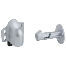 Ives WS45 Solid Wall Stop and Holder with Drywall Mounting - Satin Chrome
