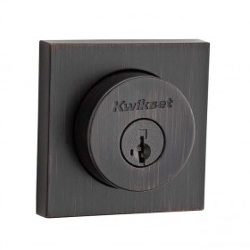 Kwikset 159SQT Halifax Square Double Cylinder Deadbolt SmartKey KA3