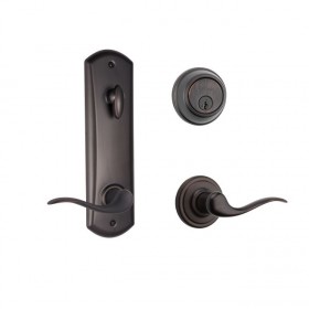 Kwikset 508TNLKCDB-S Signature Series Tustin Interconnected Keyed Deadbolt Passage Door Lock SmartKey