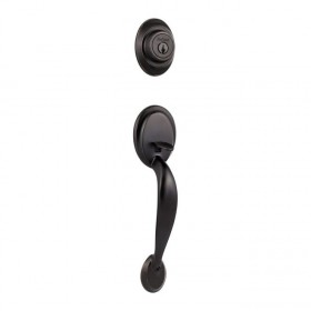 Kwikset 689DALIP Dakota Double Cylinder Exterior Handleset