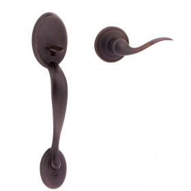 Kwikset 815CETNLLH Left Hand Passage Chelsea Handleset with Interior Left Hand Tustin Trim, No Deadbolt