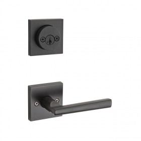 Kwikset 967MRLSQT-S Montreal Square Interior Double Cylinder Handleset Trim SmartKey