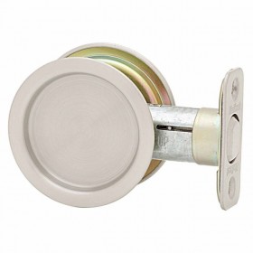 Kwikset CP334 Round Passage Pocket Door Lock