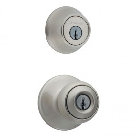 Kwikset CP690P Combo Polo Entry with Single Cylinder Deadbolt K6