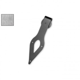 Leatherneck 0117-9076 Teardrop 410 Hanger for Flat Track - Brushed Nickel