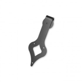 Leatherneck 0120-0002 Wide Teardrop 411-Q Hanger with Quiet Wheel for Flat Track - Flat Black