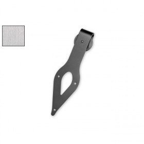 Leatherneck 0120-5025 Teardrop 410-Q Hanger with Quiet Wheel for Flat Track Brushed Stainless Steel