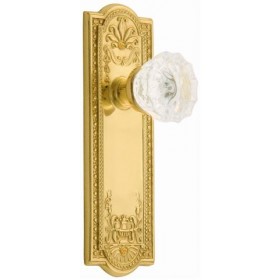 Nostalgic Meadows Plate w/Crystal Dummy Knob