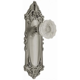 Nostalgic Victorian Plate w/Crystal Dummy Knob