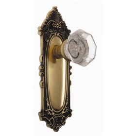 Nostalgic Victorian Plate w/Waldorf Privacy Knob