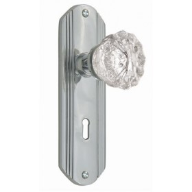 Nostalgic Deco Plate w/Homestead Passage Knob