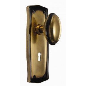 Nostalgic Prairie Plate w/Homestead Privacy Knob