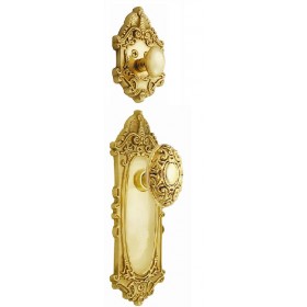 Victorian Interior Handleset w/Victorian Knob