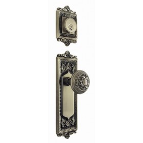 Egg & Dart Interior Handleset w/Egg & Dart Knob