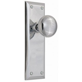 Nostalgic New York Plate w/New York Privacy Knob