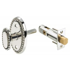 Omnia Privacy Bolt Set w/Beaded Turnpiece - 065