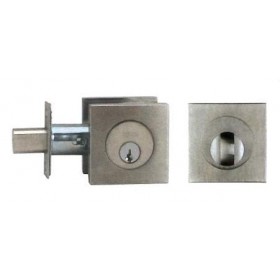 Omnia Stainless Steel Square Deadbolt - D9000S