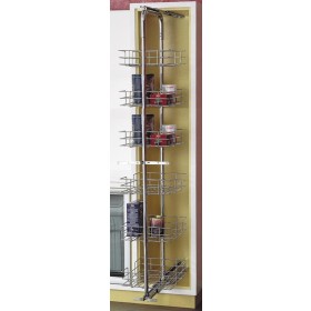 Reval 80 1/2" Adjustable Pullout Pantry
