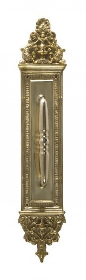 Brass Accents Apollo Pull with Plate 18" - A04-P5231