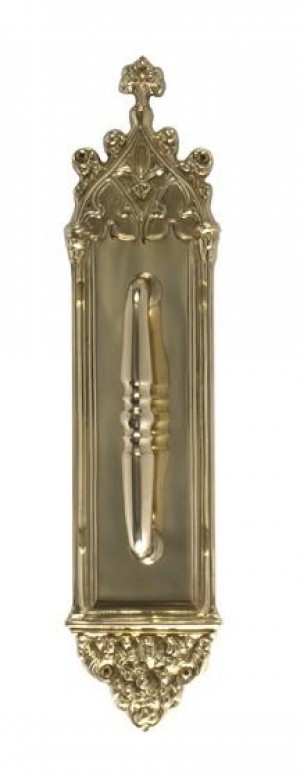 Brass Accents Gothic Pull w/Plate 16" - A04-P5601