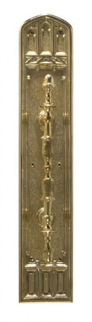 Brass Accents Oxford Pull w/Plate 18" - A04-P5841