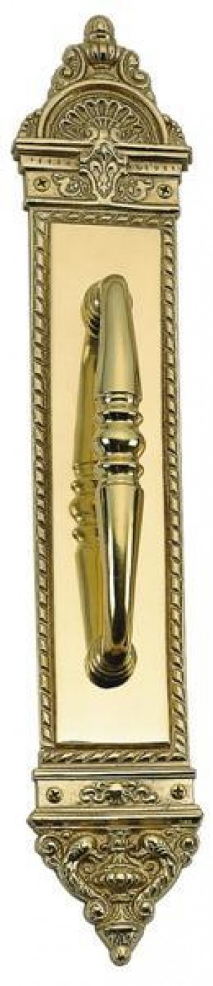Brass Accents L'Enfant Pull with Plate A04-P8600