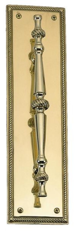 Brass Accents Academy Pull with Plate A06-P0241
