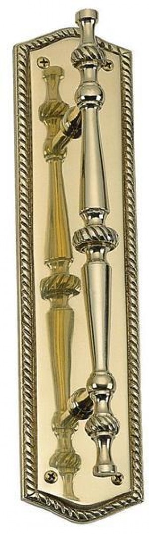Brass Accents Trafalgar Pull with Plate A06-P0251