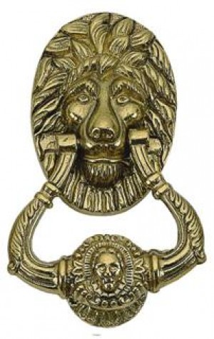 Brass Accents Lion Knocker A07-K5010