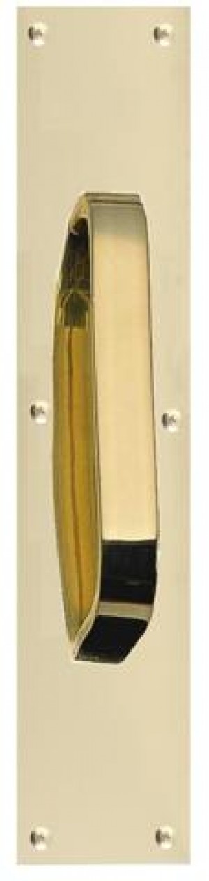 Brass Accents 3 x 12" Pull w/Plate A07-P6321