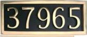 Brass Accents Address Markers Five Numbers - I08-P7550