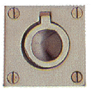 Baldwin Flush Ring Pull 1 5/8" x 1 5/8" - 0393