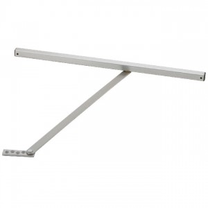 Glynn-Johnson 451F-SP28 Medium Duty Size 1 Friction Hold Open Surface Overhead Door Holder - Aluminum