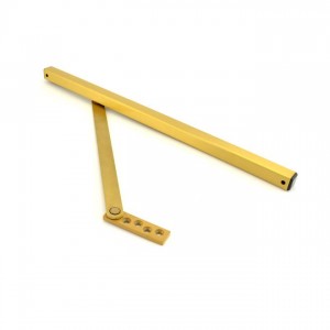 Glynn-Johnson 452S-4 Medium Duty Size 2 Surface Overhead Stop - Satin Brass
