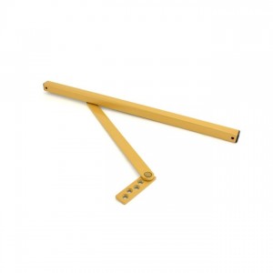 Glynn-Johnson 452S-SP4 Medium Duty Size 2 Surface Overhead Stop - Powder Coat Brass