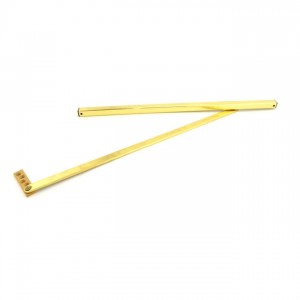 Glynn-Johnson 455S-3 Medium Duty Size 5 Surface Overhead Stop - Bright Brass