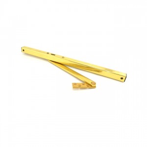 Glynn-Johnson 902H-3 Size 2 Heavy Duty Hold Open Surface Overhead Door Holder - Bright Brass