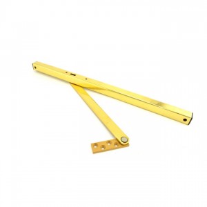 Glynn-Johnson 903S-3 Size 3 Heavy Duty Surface Overhead Stop - Bright Brass