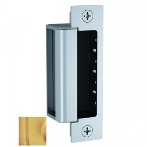 HES 1600CDB612LM 12 / 24 Volt DC Electric Strike Complete Pac for Deadbolt Locks with Single Lock Monitor - Satin Bronze