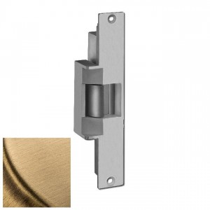 HES 310212D606LCBMA 310-2 12D Electric Strike with Latchbolt and Locking Cam Monitor - Satin Brass