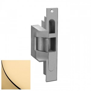 HES 3103112D605LCBMA 310-3-1 12D Electric Strike with Latchbolt and Locking Cam Monitor - Bright Brass