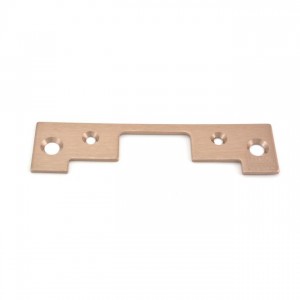 HES 501A612 501A Round Corner Faceplate for 5000 Strike - Satin Bronze
