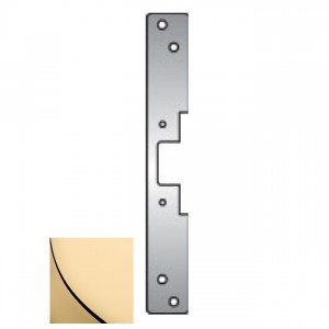 HES 504605 504 Faceplate for 5000 Strike - Bright Brass