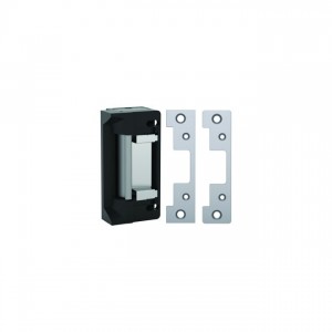 HES 5200C630LBSM Electric Strike with 501 and 501A Faceplate and Latchbolt Strike Monitor - Satin Stainless Steel