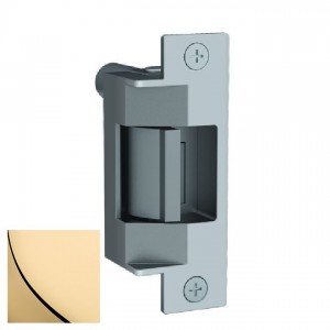 HES 7327512D605LBMLCM 75 12VDC Electric Strike with LBMLCM Latchbolt Monitor - Bright Brass