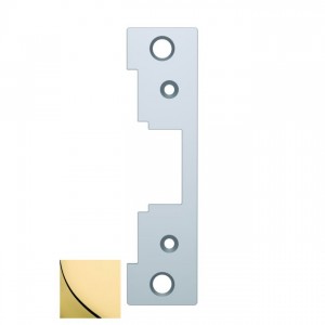 HES 791605 Faceplate for 7000 Strike - Bright Brass